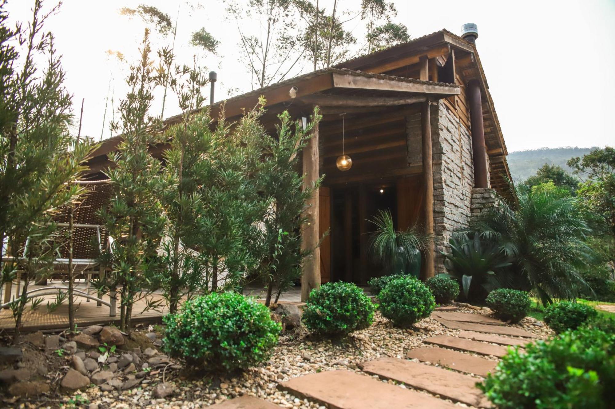 Chale Casa De Pedra, Vivenda Serra Velha, Chales De Montanha Timbe do Sul المظهر الخارجي الصورة