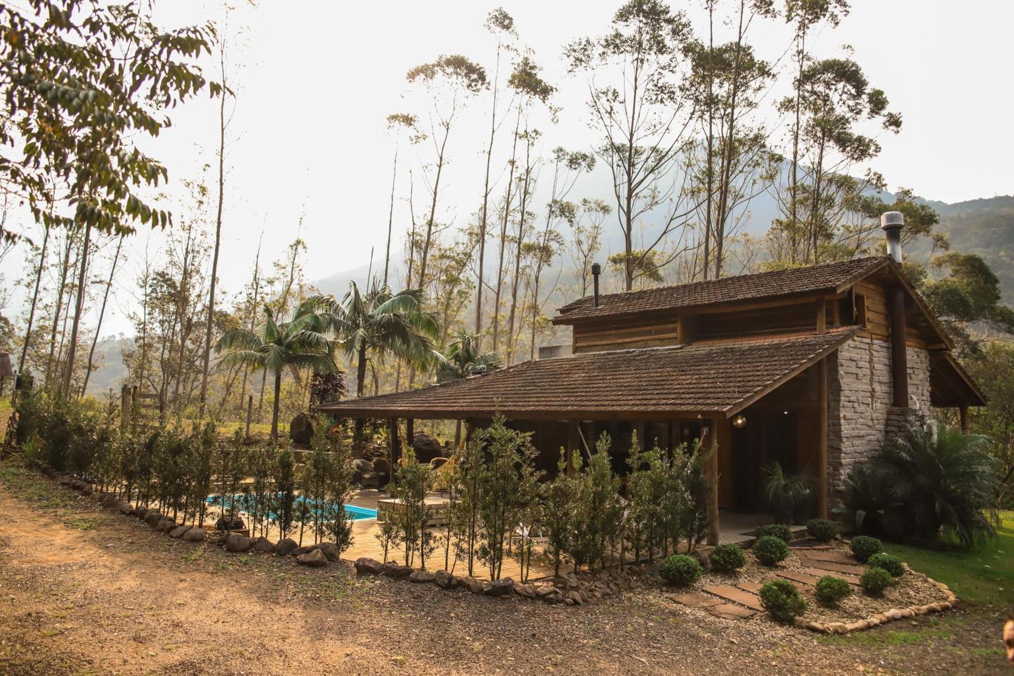 Chale Casa De Pedra, Vivenda Serra Velha, Chales De Montanha Timbe do Sul المظهر الخارجي الصورة