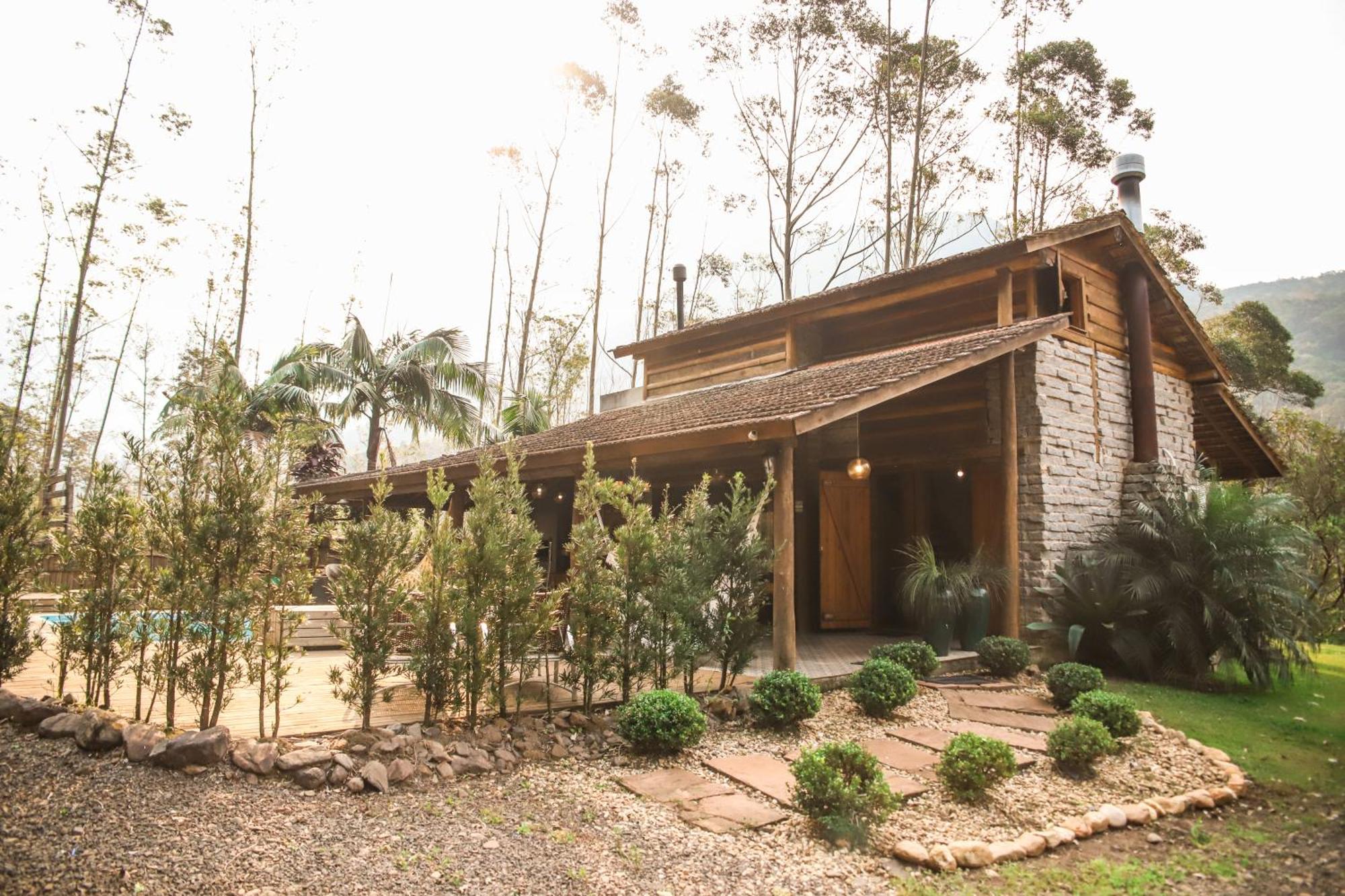 Chale Casa De Pedra, Vivenda Serra Velha, Chales De Montanha Timbe do Sul المظهر الخارجي الصورة